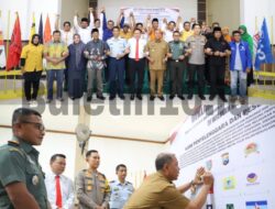 Pj Bupati Jombang Hadiri Deklarasi Bersama Pemilu Damai 2024 di Makodim 0814