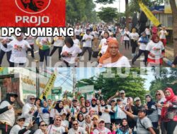 Projo Jombang Kampanye Senam Gemoy, Target Prabowo-Gibran Menang Satu Putaran