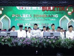 Polres Jombang Sholawat Pilkada  Serta Sosialisasi Gempur Rokok Ilegal