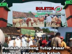 Pemkab Jombang Tutup Pasar Hewan di Kecamatan Kabuh untuk Cegah Penyebaran PMK