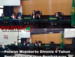 Polwan Mojokerto Divonis 4 Tahun Penjara atas Kasus Pembakaran Suami hingga Tewas