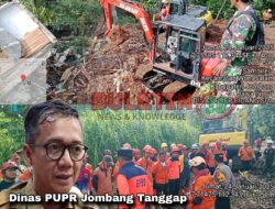 Dinas PUPR Jombang Tanggap Bencana: Evakuasi Korban Longsor di Desa Sambirejo