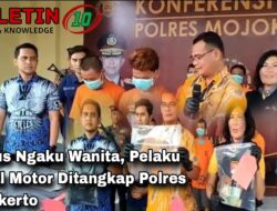 Modus Ngaku Wanita, Pelaku Begal Motor Ditangkap Polres Mojokerto