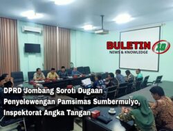 DPRD Jombang Soroti Dugaan Penyelewengan Pamsimas Sumbermulyo, Inspektorat Angkat Tangan