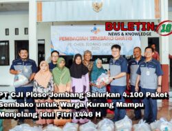 PT CJI Ploso Jombang Salurkan 4.100 Paket Sembako untuk Warga Kurang Mampu Menjelang Idul Fitri 1446 H