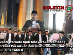 Abah Bupati Warsubi Ajak Masyarakat Jombang Perkuat Persatuan dan Silaturahmi di Hari Raya Idul Fitri 1446 H