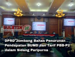 DPRD Jombang Bahas Penurunan Pendapatan BUMD dan Tarif PBB-P2 dalam Sidang Paripurna