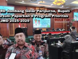 DPRD Jombang Gelar Paripurna, Bupati Warsubi Paparkan 8 Program Prioritas RPJMD 2025-2029