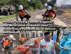 Pemkab Jombang Tambah Anggaran Rp9 Miliar untuk Perbaikan Jalan Rusak, Fokus Pemeliharaan di Seluruh Kecamatan