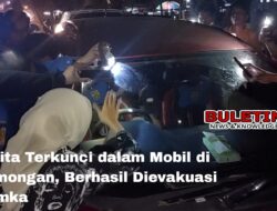 Balita Terkunci dalam Mobil di Lamongan, Berhasil Dievakuasi Damkar