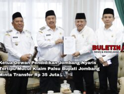 Ketua Dewan Pendidikan Jombang Nyaris Tertipu Mucul Klaim Palsu Bupati Jombang Minta Transfer Rp 35 Juta