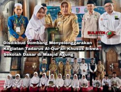 Disdikbud Jombang Menyelenggarakan Kegiatan Tadarus Al-Qur’an Khusus Siswa Sekolah Dasar di Masjid Agung