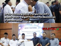 DPRD Jombang Gelar Paripurna LKPJ Bupati 2025: Target Tembus Perekonomian & Infrastruktur