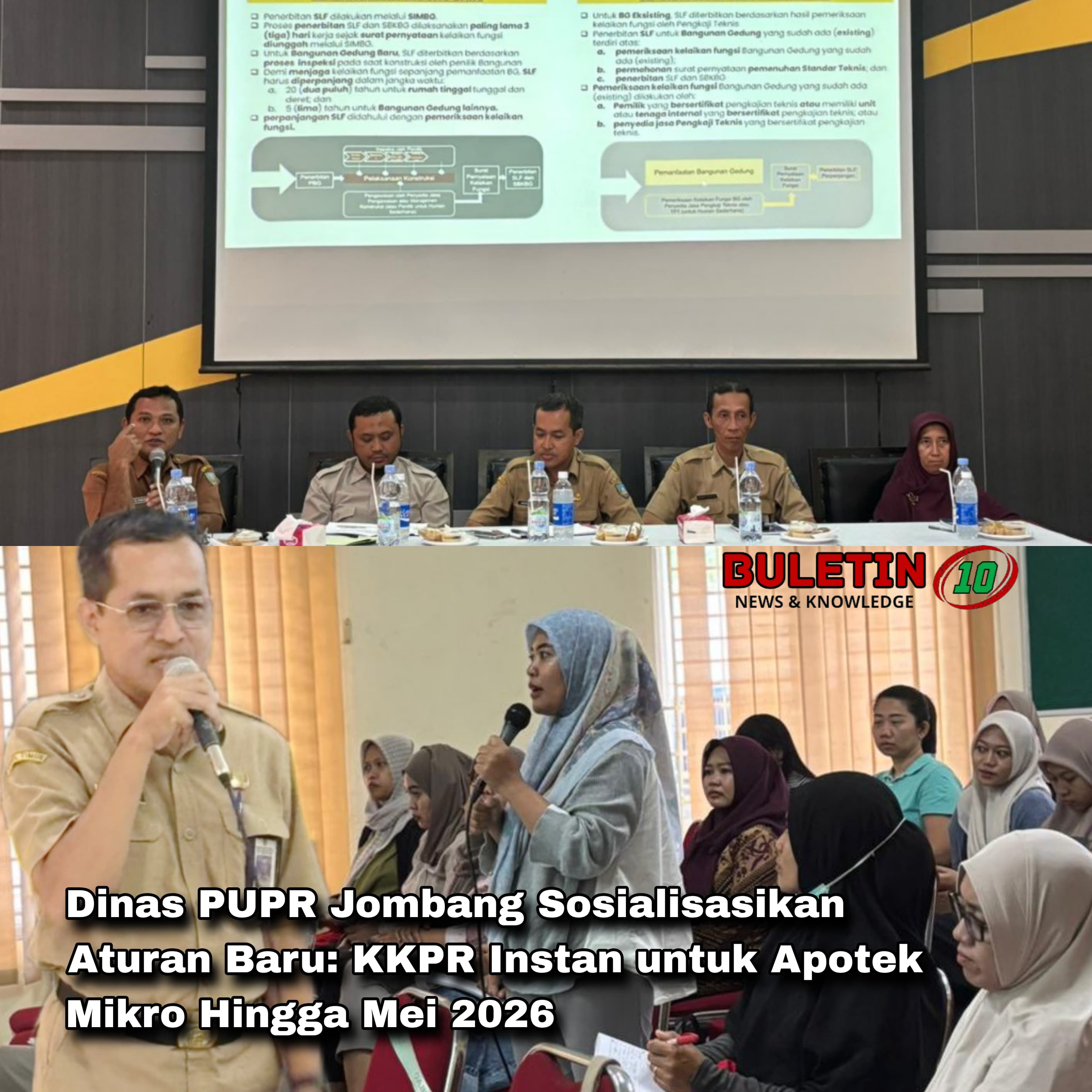 Dinas PUPR Jombang Sosialisasikan Aturan Baru: KKPR Instan untuk Apotek Mikro Hingga Mei 2026
