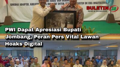 PWI Dapat Apresiasi Bupati Jombang, Peran Pers Vital Lawan Hoaks Digital