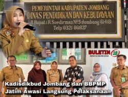 Kadisdikbud Jombang dan BBPMP Jatim Awasi Langsung Pelaksanaan TKA