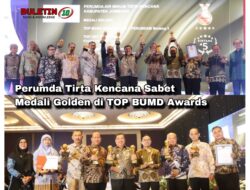 Perumda Tirta Kencana Sabet Medali Golden di TOP BUMD Awards