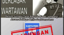 Oknum Jurnalis Teror Ratusan Kades Jombang: Ancam Naikkan Berita Soal Dana Desa