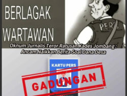 Oknum Jurnalis Teror Ratusan Kades Jombang: Ancam Naikkan Berita Soal Dana Desa