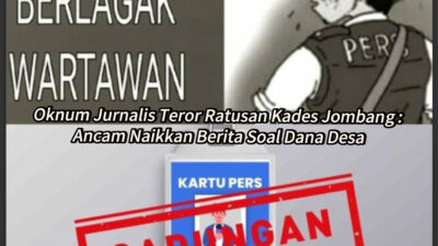 Oknum Jurnalis Teror Ratusan Kades Jombang: Ancam Naikkan Berita Soal Dana Desa