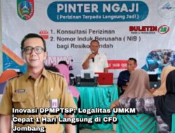 Inovasi DPMPTSP: Legalitas UMKM Cepat 1 Hari Langsung di CFD Jombang