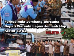 Forkopimda Jombang Bersama Bupati Warsubi Lepas Jemaah Haji Kloter 60-61