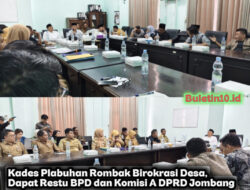 Kades Plabuhan Rombak Birokrasi Desa, Dapat Restu BPD dan Komisi A DPRD Jombang
