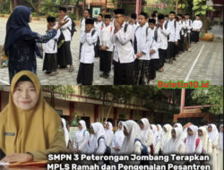 SMPN 3 Peterongan Jombang Terapkan MPLS Ramah dan Pengenalan Pesantren Bagi Siswa Baru