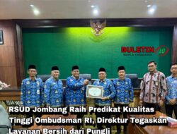 RSUD Jombang Raih Predikat Kualitas Tinggi Ombudsman RI, Direktur Tegaskan Layanan Bersih dari Pungli